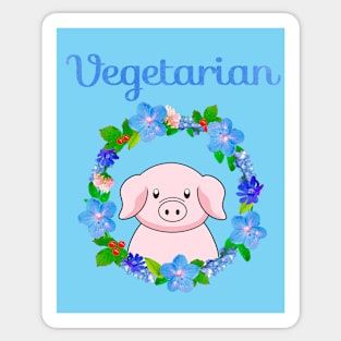 Im vegetarian Sticker